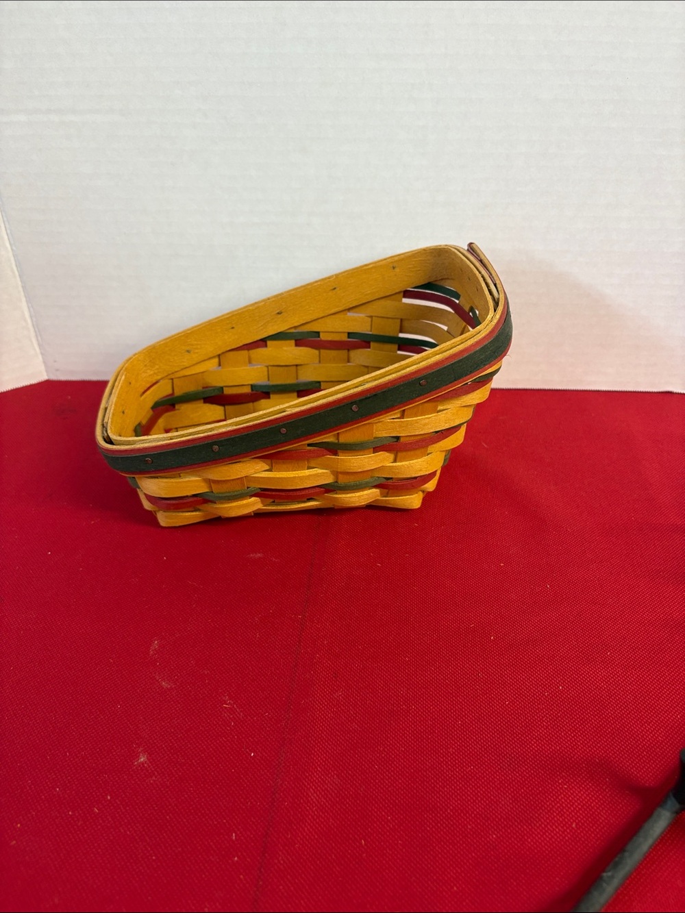 Longaberger 1998 Dash Away Sleigh Basket/Runner/Liner - Picture 5 of 12